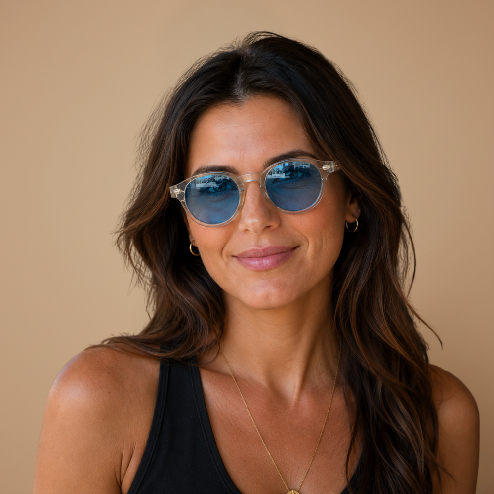 Dames casual retro ovale zonnebril Jelle Jora Mode