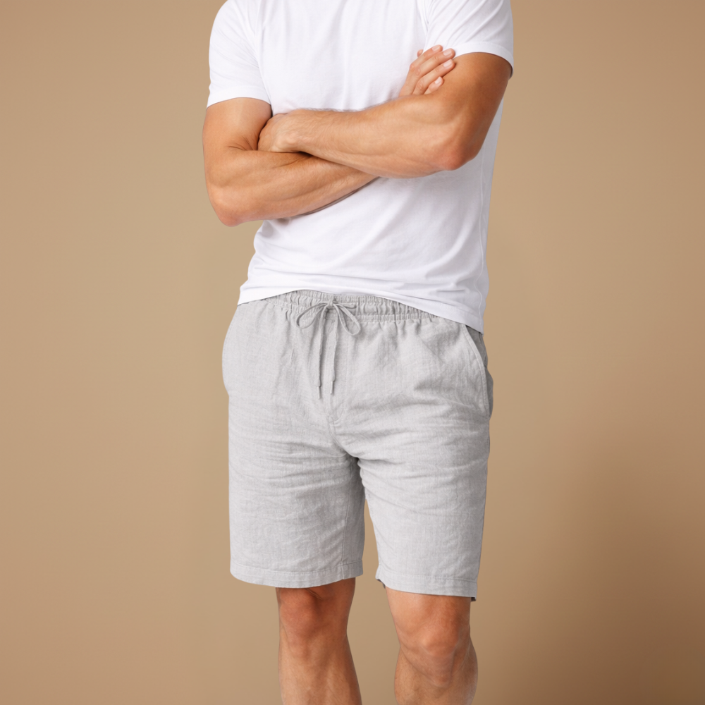 Heren ademende casual korte broek met trekkoord Jelle Jora Mode