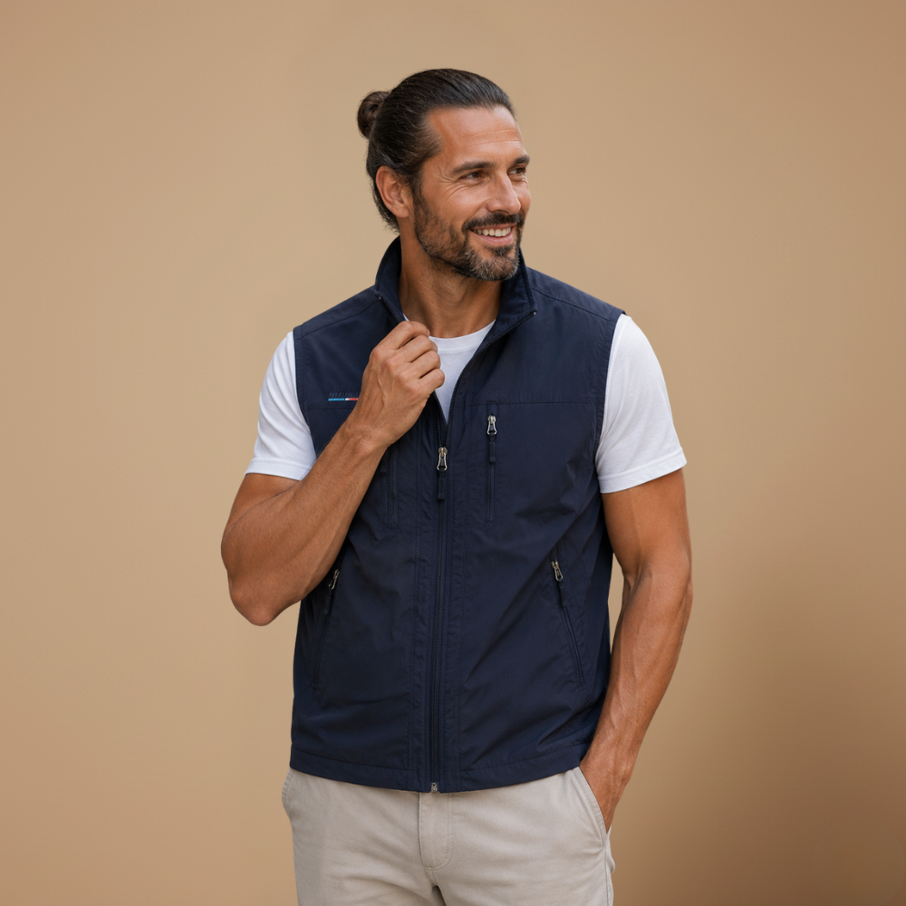 Heren outdoor werkvest met meerdere zakken Jelle Jora Mode