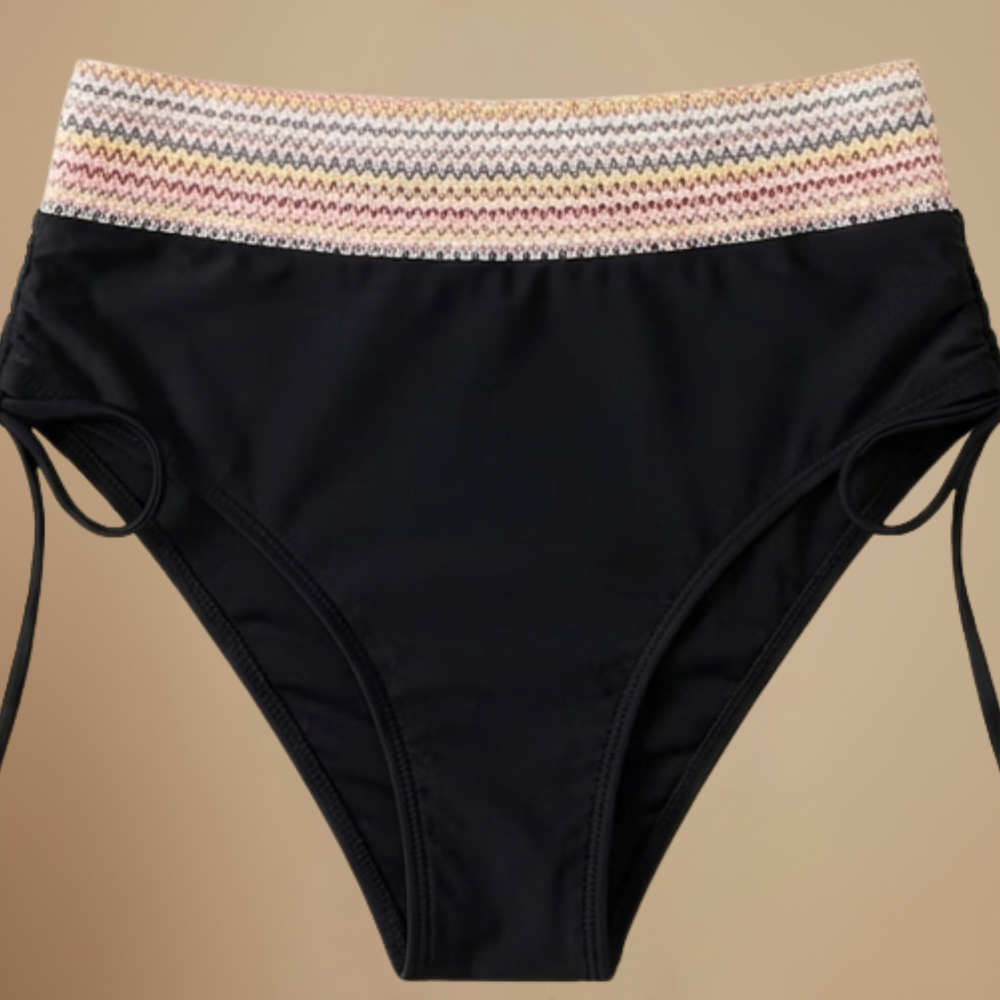 Damski zestaw bikini z wysokim stanem i dekoltem typu halter