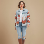 Denim Patchwork Jasje in Retrostijl Jelle Jora Mode
