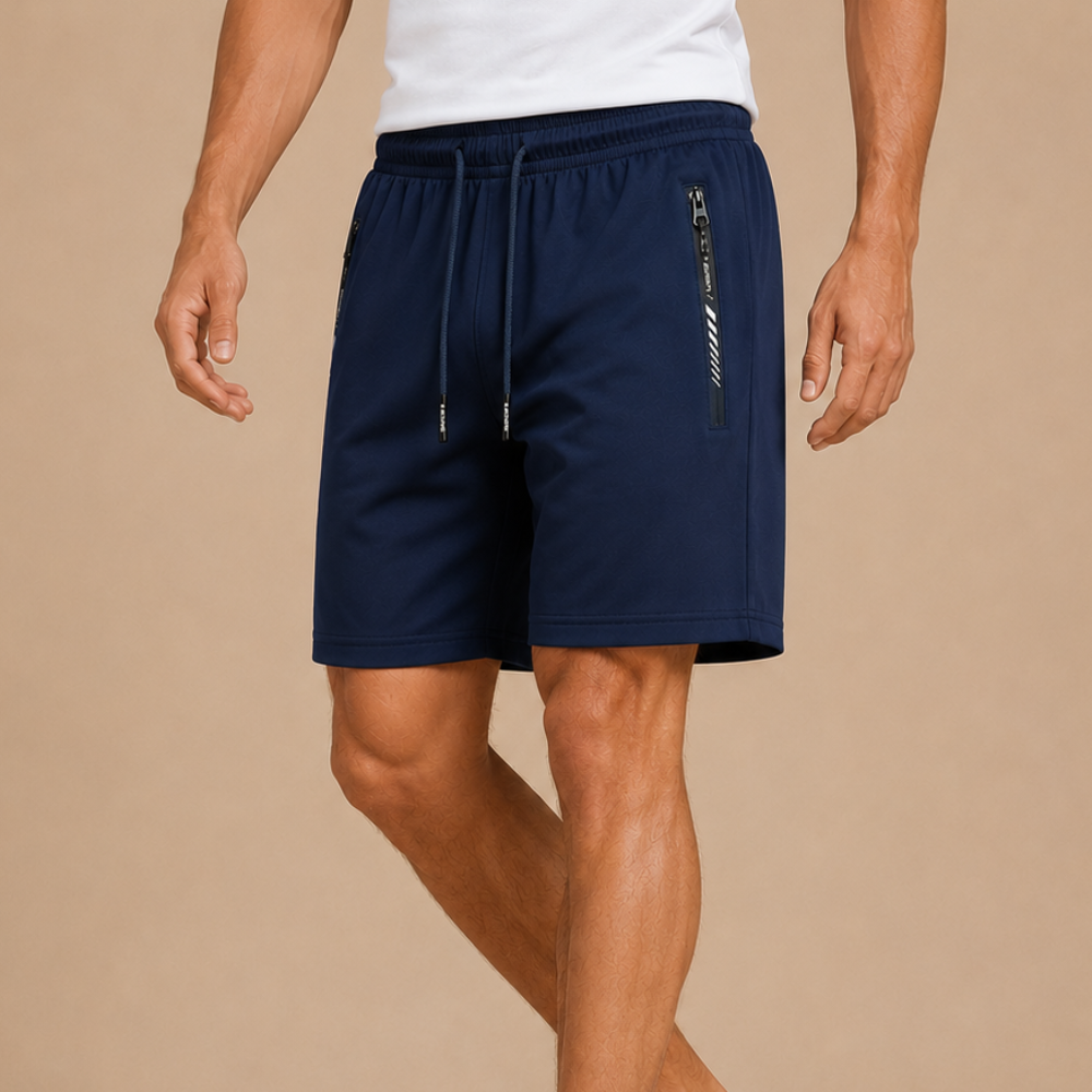 Heren sportshort met sneldrogende stof Jelle Jora Mode