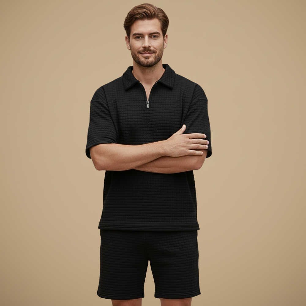 Casual set met korte mouwen voor heren Jelle Jora Mode