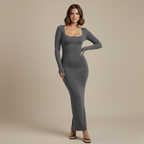 Damska sukienka bodycon z długim rękawem