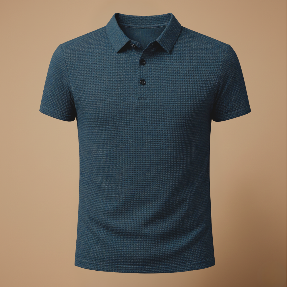 Męski oddychający t-shirt casual z krótkim rękawem i teksturą