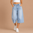 Dames baggy bermuda-short met lage taille Jelle Jora Mode