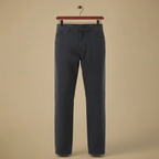 Męskie spodnie o prostym kroju w kratę typu slim fit
