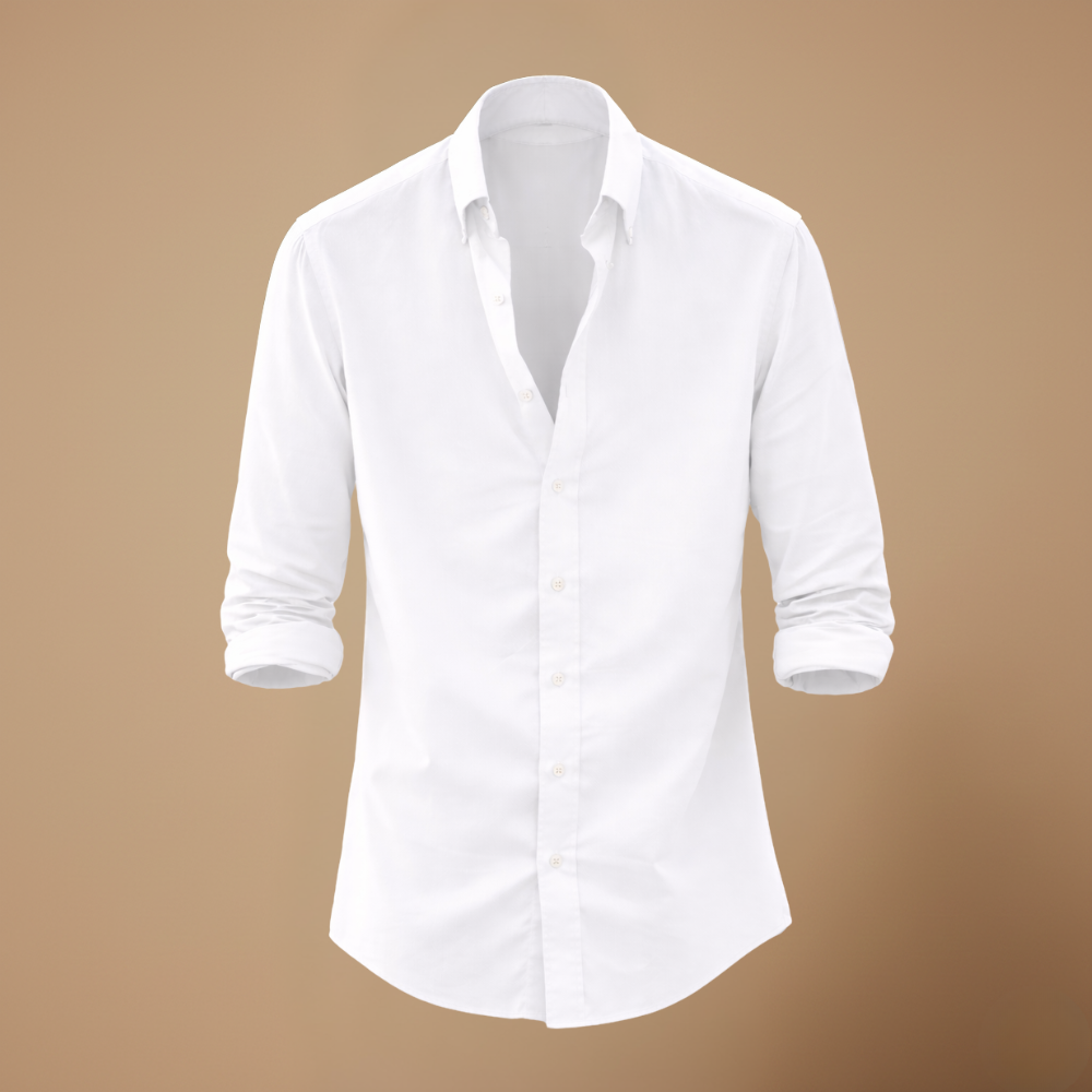 Męska koszula slim fit z długim rękawem i guzikami