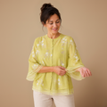 Dames casual blouse met bloemenprint en losse pasvorm Jelle Jora Mode