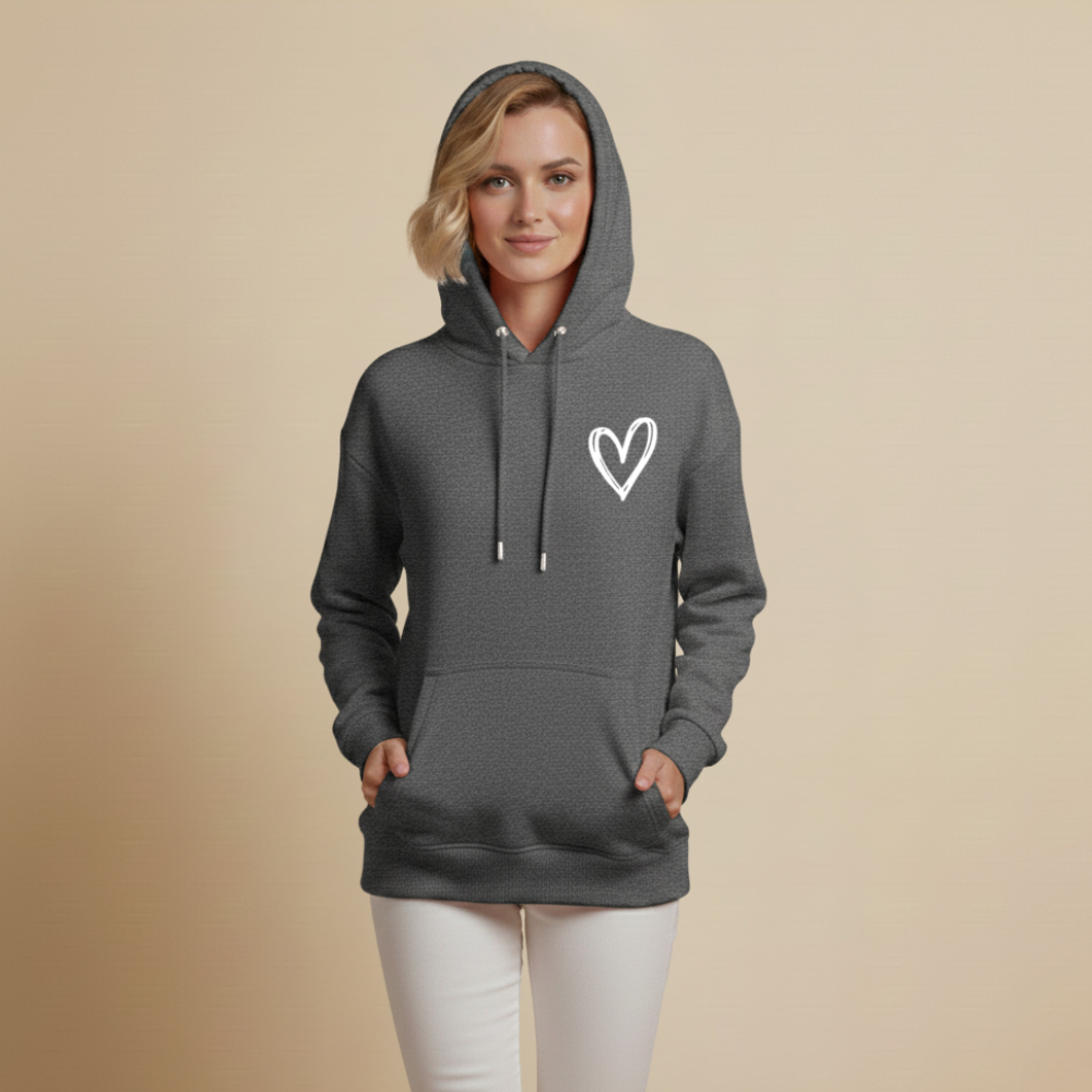 Casual hoodiejack met print voor dames Jelle Jora Mode