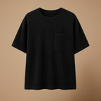 Damski T-shirt o luźnym kroju z okrągłym dekoltem