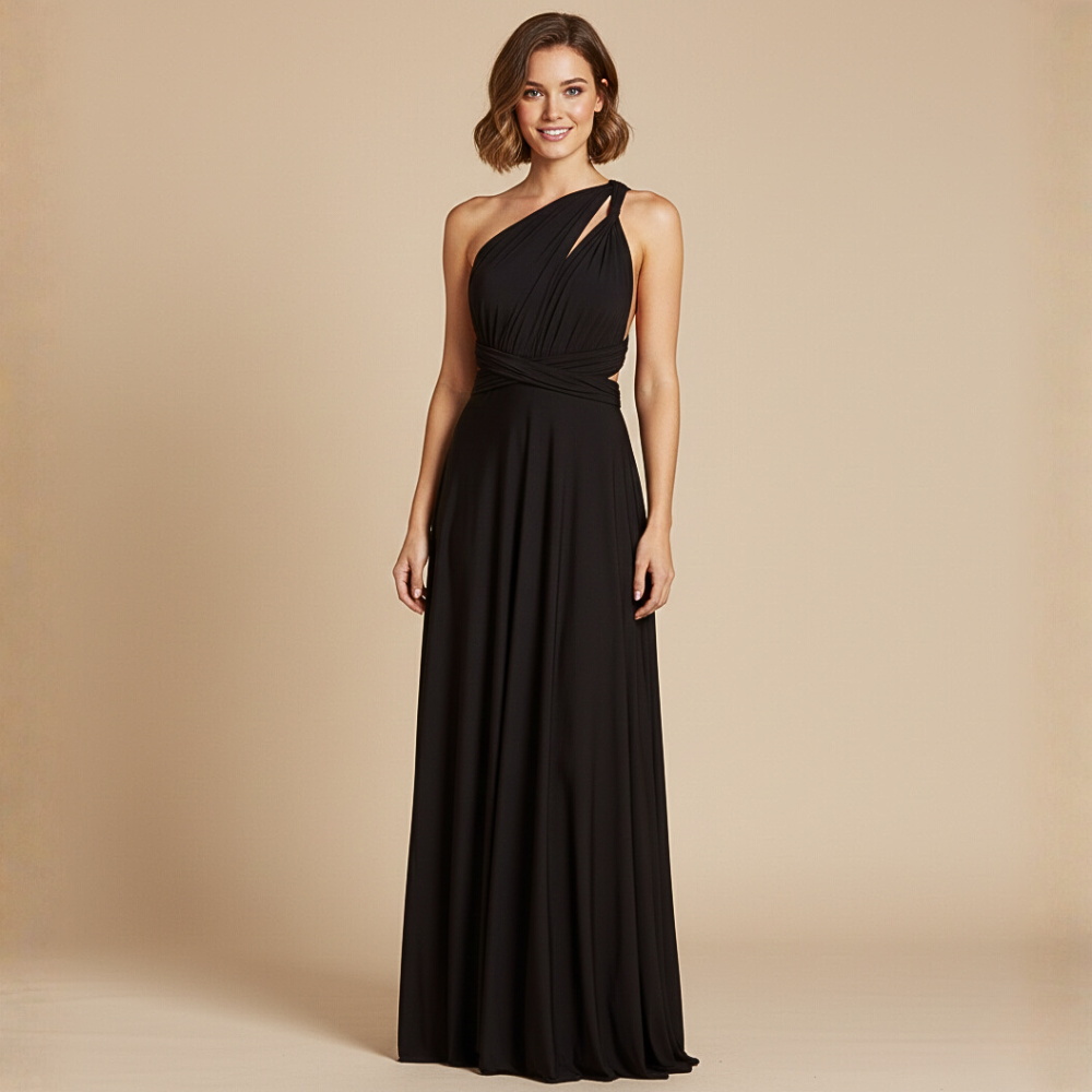 Multi-way maxi-jurk met bandjes voor dames Jelle Jora Mode