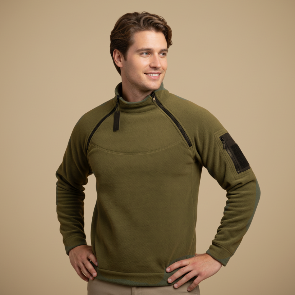 Tactische winddichte polar fleece jas voor heren Jelle Jora Mode