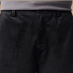 Męskie spodnie o prostym kroju w kratę typu slim fit