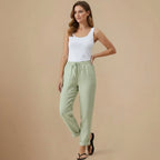 Broek met Trekkoord Hoge Taille voor dames Jelle Jora Mode