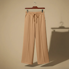 Luźne casualowe spodnie damskie z szerokimi nogawkami
